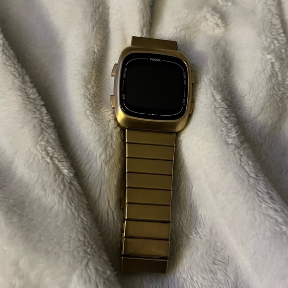 🤩RARE FIND🤩 Fossil Rutherford Men's Gold Stainless Steel Genuine Digital Watch - Picture 4 of 12